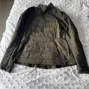 Lululemon Athletica Dark Green Quarter Zip Jacket